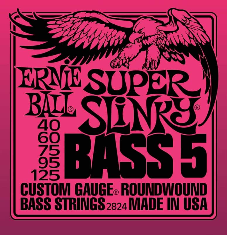 Ernie Ball Ernie Ball Super Slinky 5 String Bass Strings 40-12...