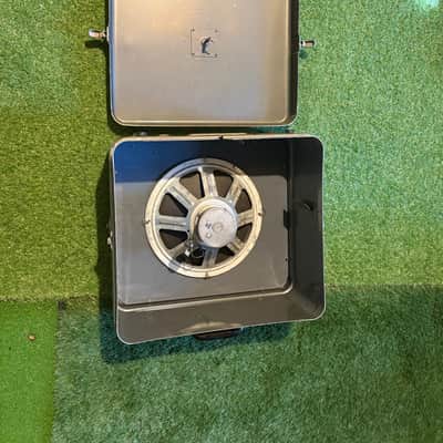 Vintage RCA Victor 12” Speaker and Cabinet - Metal image 6