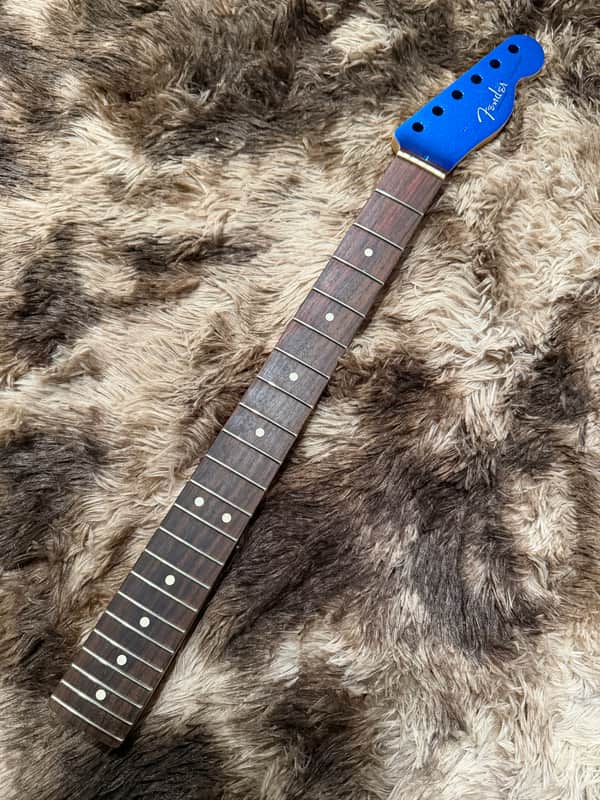 2021 Fender Mod Shop American Professional Telecaster Rosewood Neck with Mystic Lake Placid Blue Headstock image 1