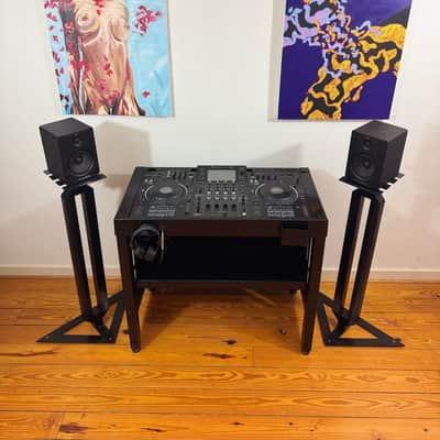 Apache DJ Controller Booth Speaker Mounts, CDJ Rack and Wheels image 14