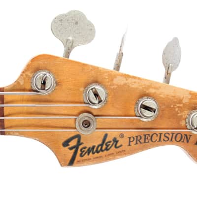 1976 Fender Precision Bass fretless sunburst image 5
