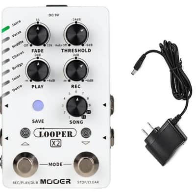 Mooer Looper X2 Guitar Effects Pedal + Power Supply image 1
