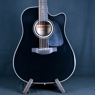 Takamine GD-30CE 12-string acoustic-electric guitar - Black image 1