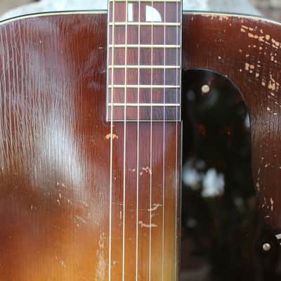 Vintage 40s Kay K-46 Artist 17" Master Size Jumbo Acoustic Archtop Guitar Restored Honest Relic image 15