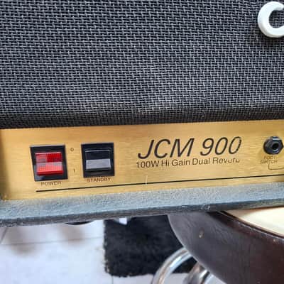Marshall JCM 900 Model 4100 Hi Gain Dual Reverb 2-Channel 100-Watt Guitar Amp Head 1990 - 1999 - Black image 3