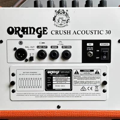 Orange Crush Acoustic 30 2-Channel 10-Watt 1x8" Guitar Combo 2020 - Present - Orange image 2
