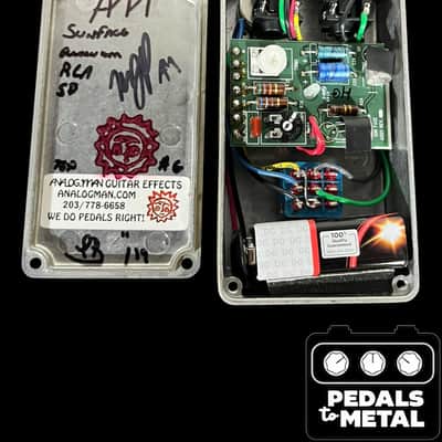 Analogman Sun Face RCA Germanium Fuzz with Sun Dial Knob SD 2018 - Gold X16797 image 8