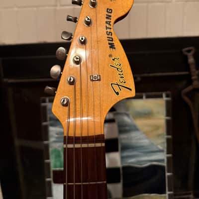 Fender Kurt Cobain Mustang 2012 - 2013 Dark Lake Placid Blue with Stripe image 4