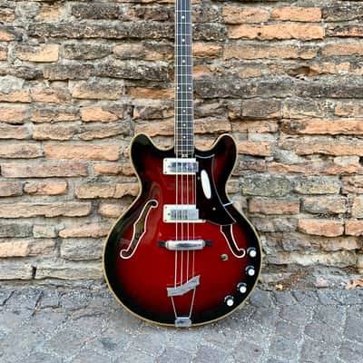 Eko Barracuda Bass Vintage 60s Made in Italy Red Sunburst image 1