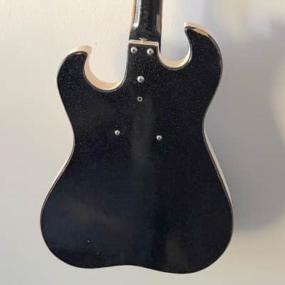Vintage 1960s Silvertone 1448 Amp-In-Case Guitar – Original Tube Amp Complete Set Fully Working 1448 With Case Amp Black image 8
