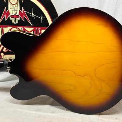 Epiphone Sheraton II 2 Semi-Hollowbody Guitar with Case - MIK Korea 2003 - Vintage Sunburst image 13