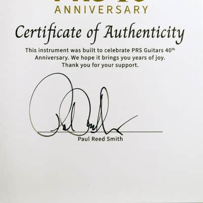 PRS Paul Reed Smith Custom 24 40th Anniversary Limited Edition Sub Zero image 19