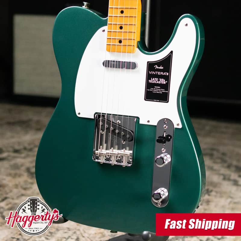 Fender Vintera III Late '50s Telecaster Electric Guitar - Sherwood Green image 1