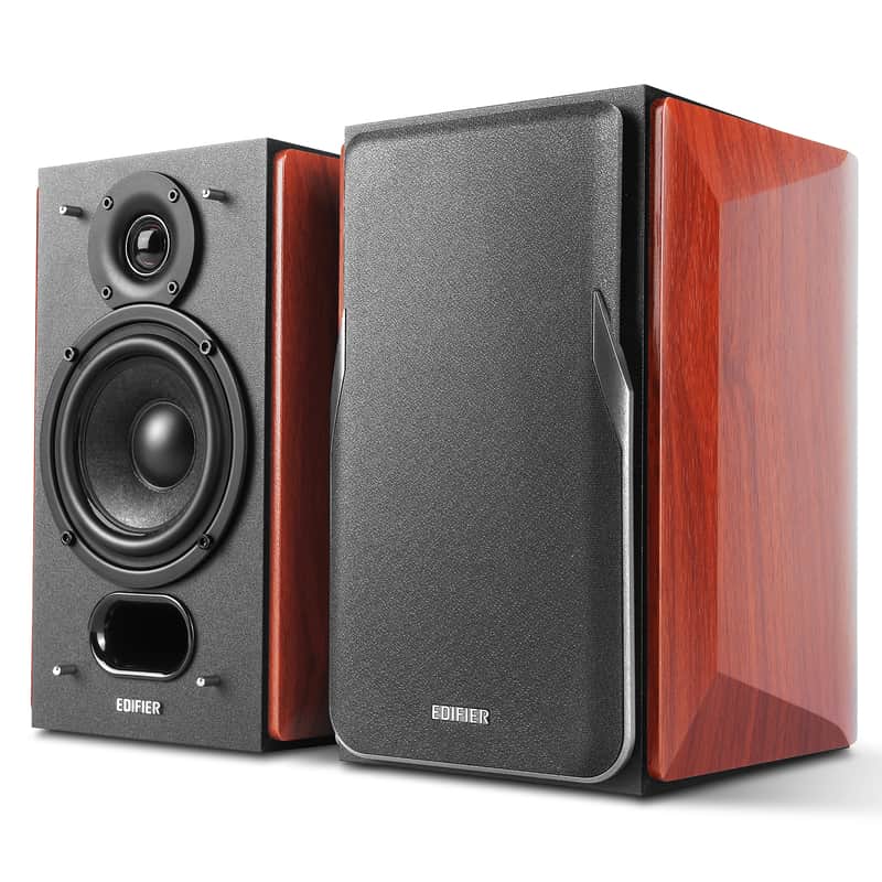 Edifier P17 Passive Bookshelf Speakers - 2-way Speakers with Built-in Wall-Mount Bracket - Pair image 1