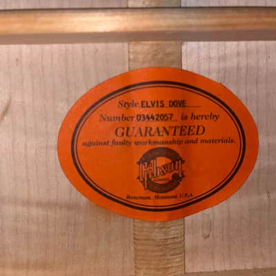 Gibson Elvis Presley Signature Dove 2003 Ebony (VERY RARE) PLAYED BY PAUL HINOJOS (At The Drive-In & The Mars Volta) FREE ATDI MERCH BUNDLE INCLUDED! image 2