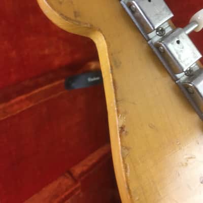 1961 Vintage Pre-CBS Fender USA Musicmaster Dakota Red Nitro True Relic 22.5” Short Scale 3/4 Guitar HSC 6.1 Lb image 7
