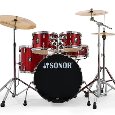 Sonor AQX Studio Red Moon Sparkle 5pc Complete 20x16, 10x7, 12x8, 14x13, 14x5.5 | Drums & Hardware | NEW Authorized Dealer image 2