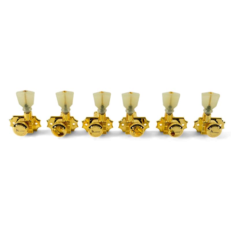 Kluson 3+3 Locking Revolution Series G-Mount Tuning Machines Black KRGL-3-GP image 1