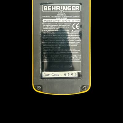 Behringer BCH100 Bass Chorus 2010s - Yellow image 2