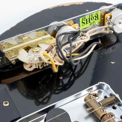Fender Custom Shop '52 Telecaster Maple Neck Heavy Relic - Aged Black image 12