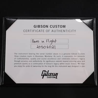 Gibson Custom Shop ONE OFF Dove's in Flight Natural Top Bluebonnet Back/Sides with Case - Bluebonnet 021 image 11