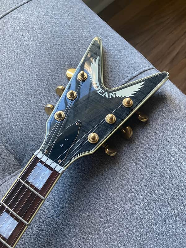 Dean ML Black Gold 2009 - Transparent Black | Reverb