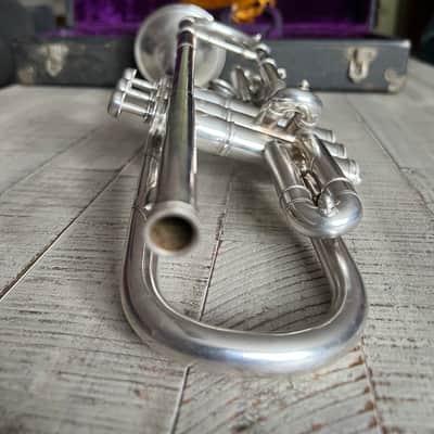 Rare WWI-Era 1910s William Frank C Trumpet w/ Dual Tuning Slides & Case – Fully Serviced image 13