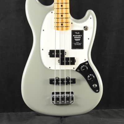 Fender Player II Mustang Bass PJ Cactus Gray Maple Fingerboard image 1