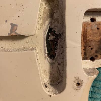 Fender Stratocaster 1961 Body Olympic White Refin image 13