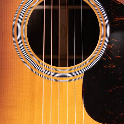 Martin D-28 Satin Dreadnought Acoustic Guitar - 1935 Sunburst with Hardshell Case image 9