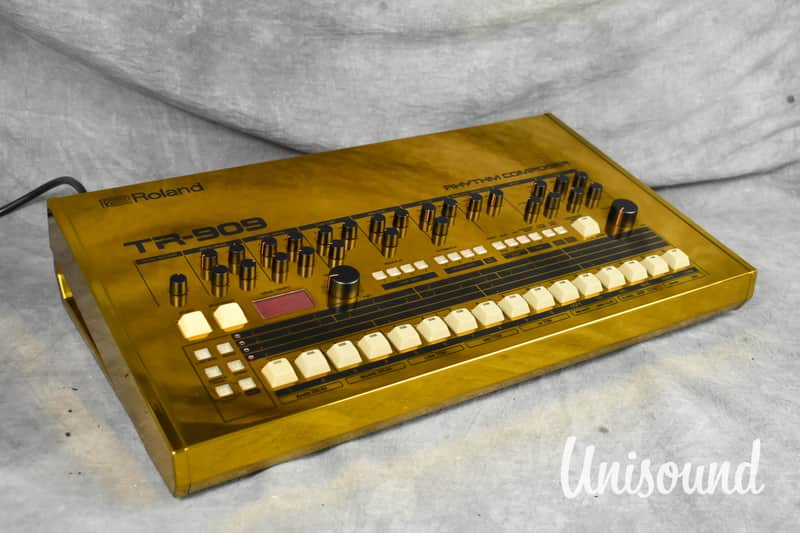 Roland TR-909 Rhythm Composer Rare Gold Edition in Near Mint Condition image 1