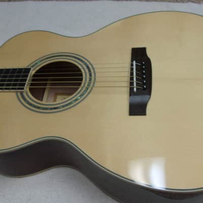 MINT NOS USA Zager ZAD50OM Solid Spruce/Mahogany w/case+extras-Hardly Played - Natural image 1