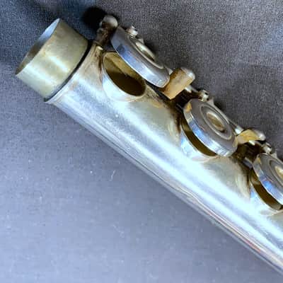Vintage 'Project' 1970's DeFord (Emerson) Silver Plated 'Open Hole' Flute Outfit image 5