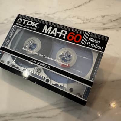 Vintage TDK MA-R 60 Type IV Metal Cassette Tape ( Sealed / New) image 2