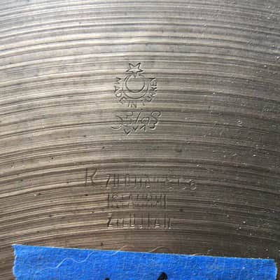 Zildjian Istanbul k new stamp 16 60s70s - Bronze image 1