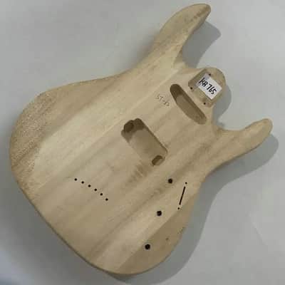 Unfinished SH Guitar Body String Through DIY Project image 1