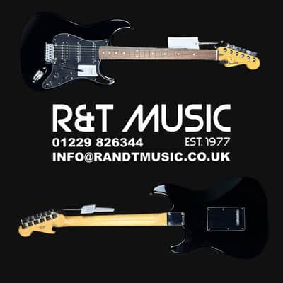 Fender Standard Stratocaster HSS Electric Guitar, Black Pickguard in Black image 9