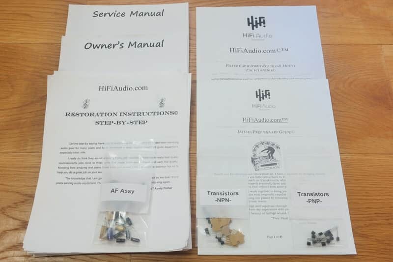 Pioneer SG-9800 restoration kit filter capacitor repair rebuild fix image 1
