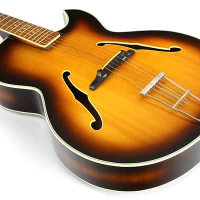 1967 Hofner President Florentine Model 66 Acoustic Archtop 5115-05 Brunette Sunburst image 14