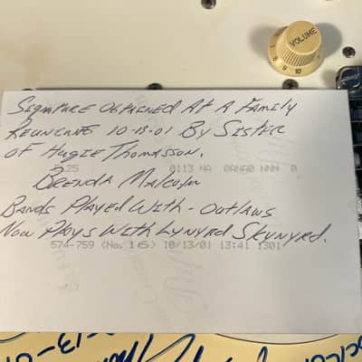 Fender Standard Stratocaster signed By Hughie Thomasson image 9
