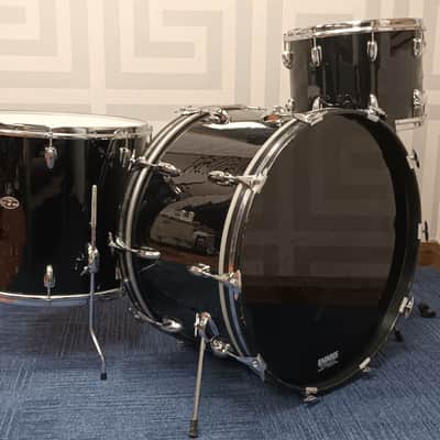 Slingerland 1970s Shell Pack in Black- 14,18,24″ – Players Kit image 8