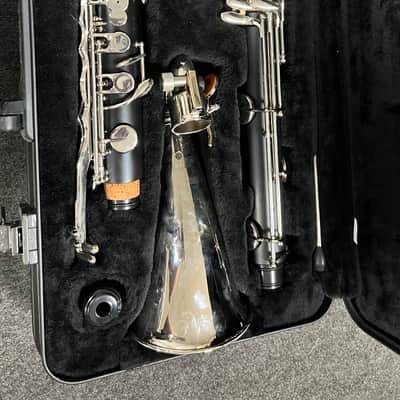 Yamaha YCL-221II Standard Bb Bass Clarinet with Low Eb 2010s - Black image 2