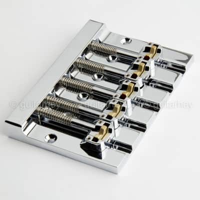 NEW Hipshot 5K501C Kickass 5 STRING Bass BRIDGE Retrofits Badass V Bass - CHROME image 2