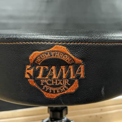 Tama 1st Chair Standard Double-Braced Drum Throne- Black / Chrome image 2