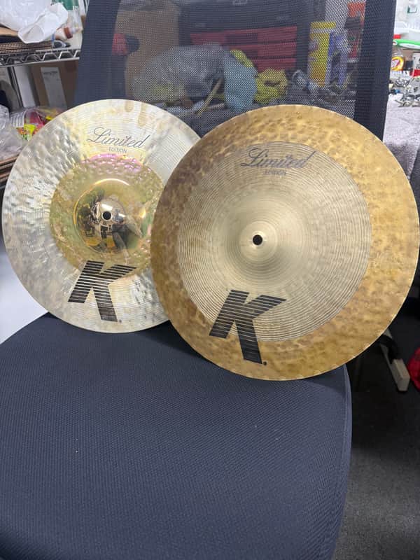 Zildjian 14” K Custom Hybrid Limited Edition Reversible Hi hats image 1