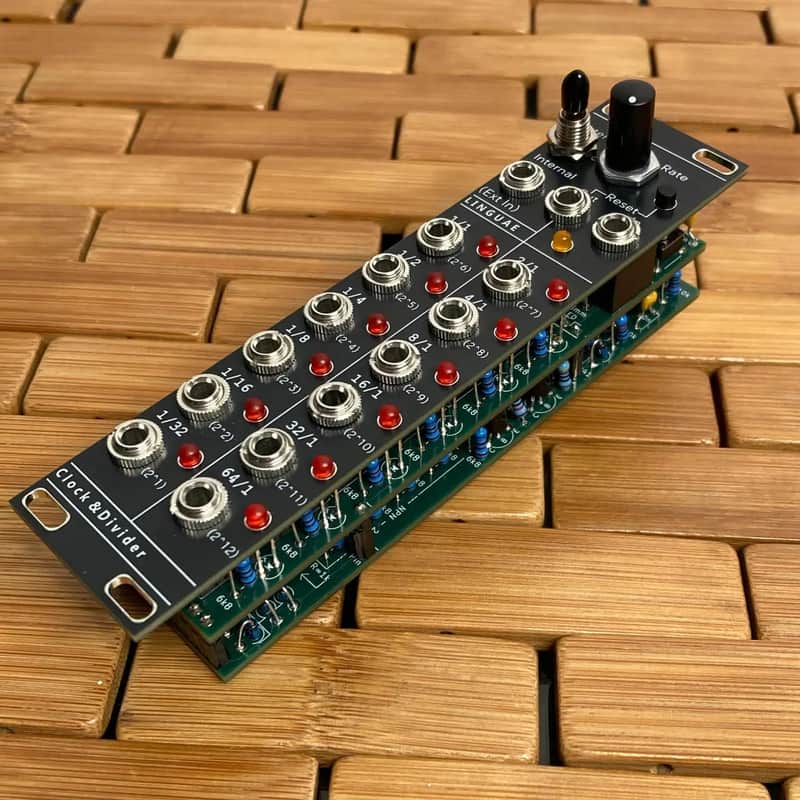 LinguaeDevices: Clock & Divider - 4hp Eurorack Module image 1