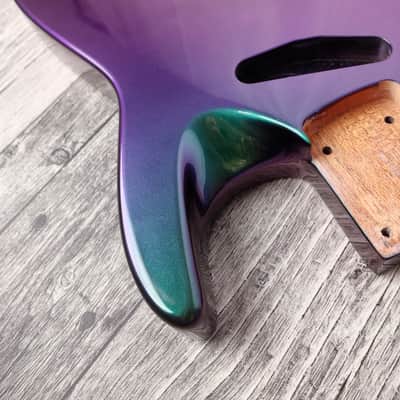 Havok Hard Tail Chameleon 2pc Mahogany Guitar S type, HS config Custom Guitar Body. 80' style image 4