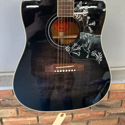 Gibson Hummingbird Custom Acoustic Electric - Nickel Hardware 2025 - Cobra Burst image 4