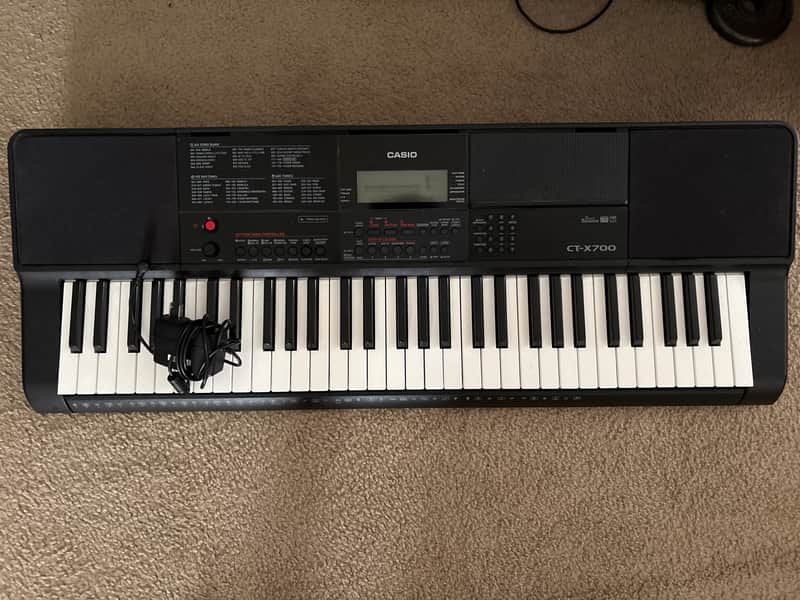 Casio CT-X700 61-Key Portable Keyboard 2010s - Black image 1