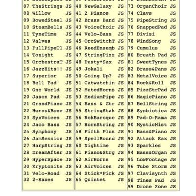 Korg 01/W Best of M & T Program Floppy Disk image 3